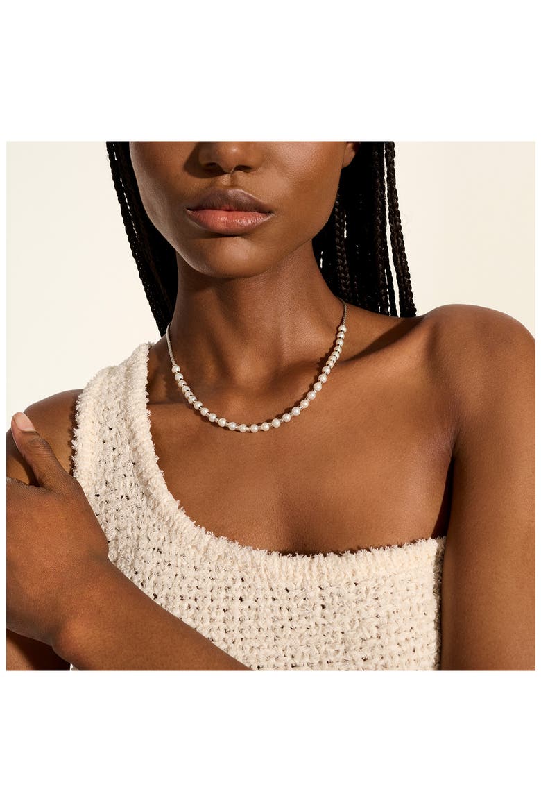 JH Essential Pearl Necklace, Sterling Silver, 2.5MM, Alternate, color, SILVER/PEARL