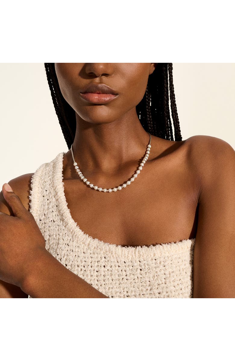 John Hardy JH Essential Pearl Necklace, Sterling Silver, 2.5MM, Alternate, color, Silver/Pearl