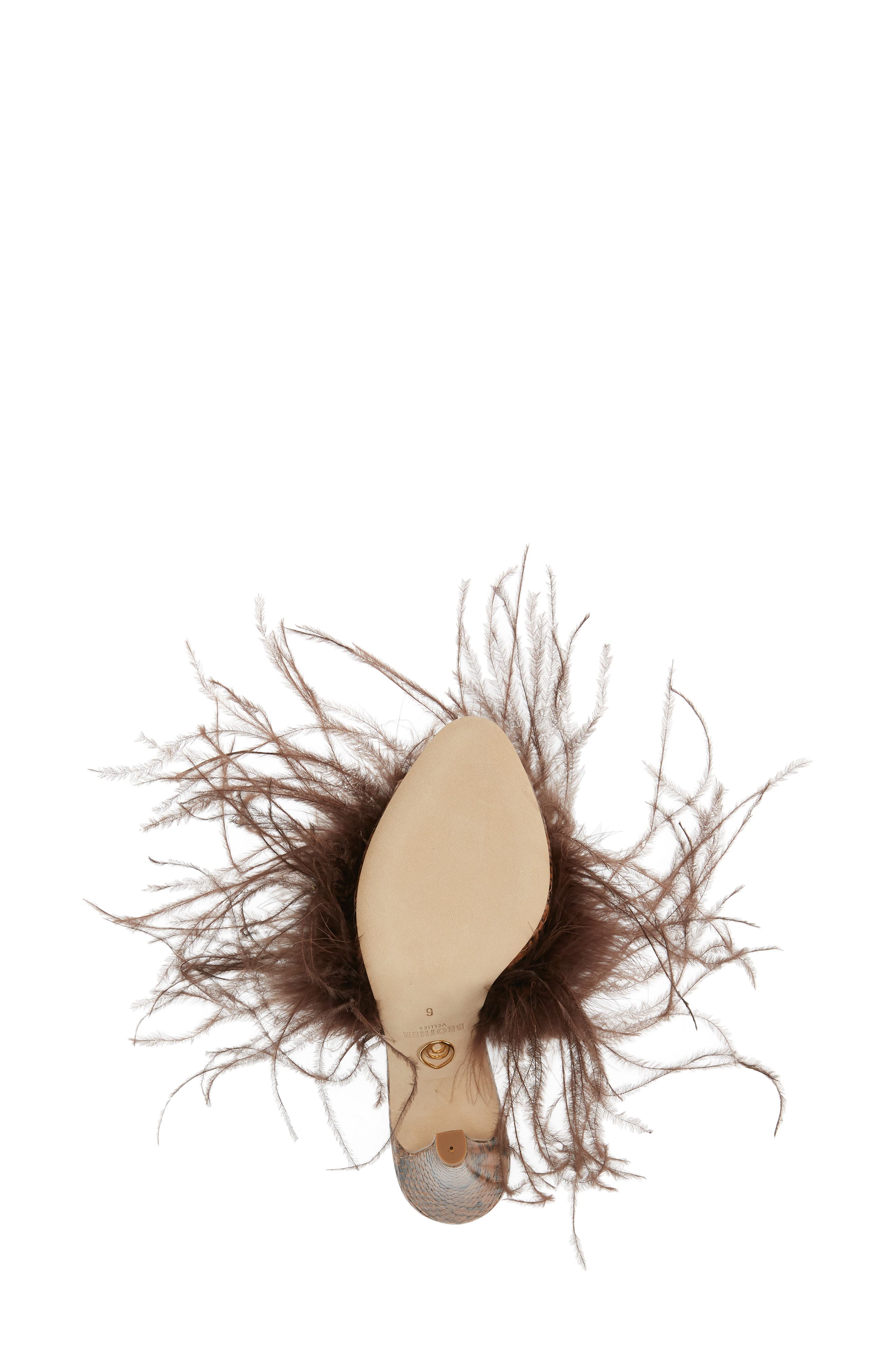 Brother Vellies Palms Feather Sandal, Alternate, color, 