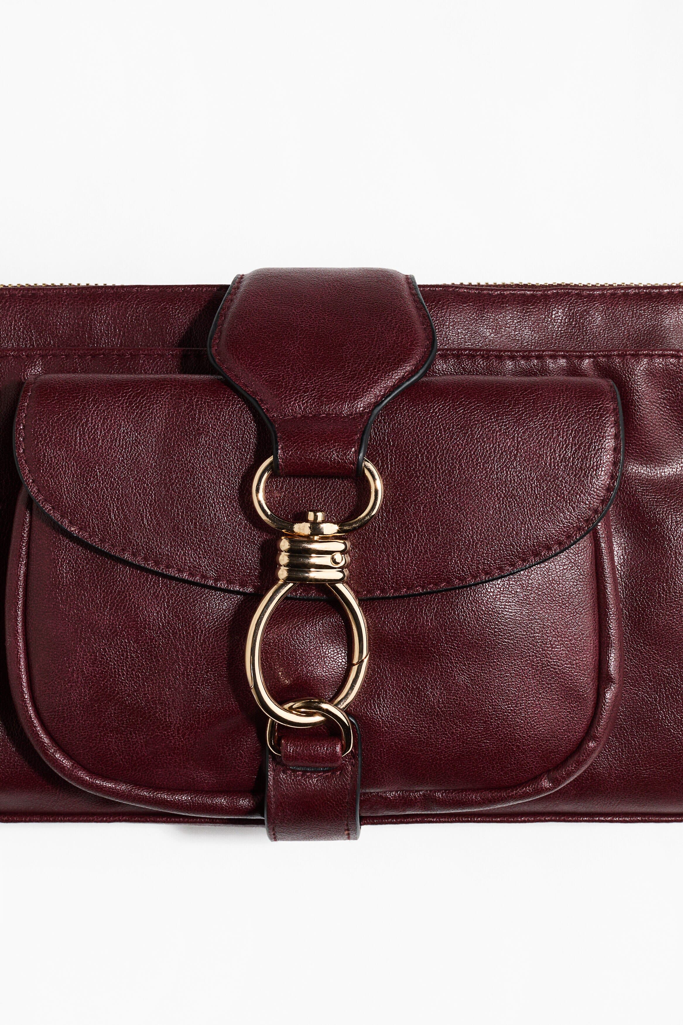 H&M Shoulder Bag, Alternate, color, Burgundy
