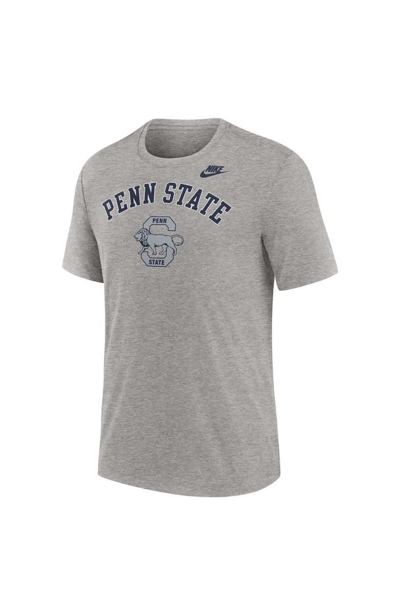 Nike Men's Nike Heather Gray Penn State Nittany Lions Legacy Arch Tri-Blend T-Shirt, Alternate, color, Heather Gray