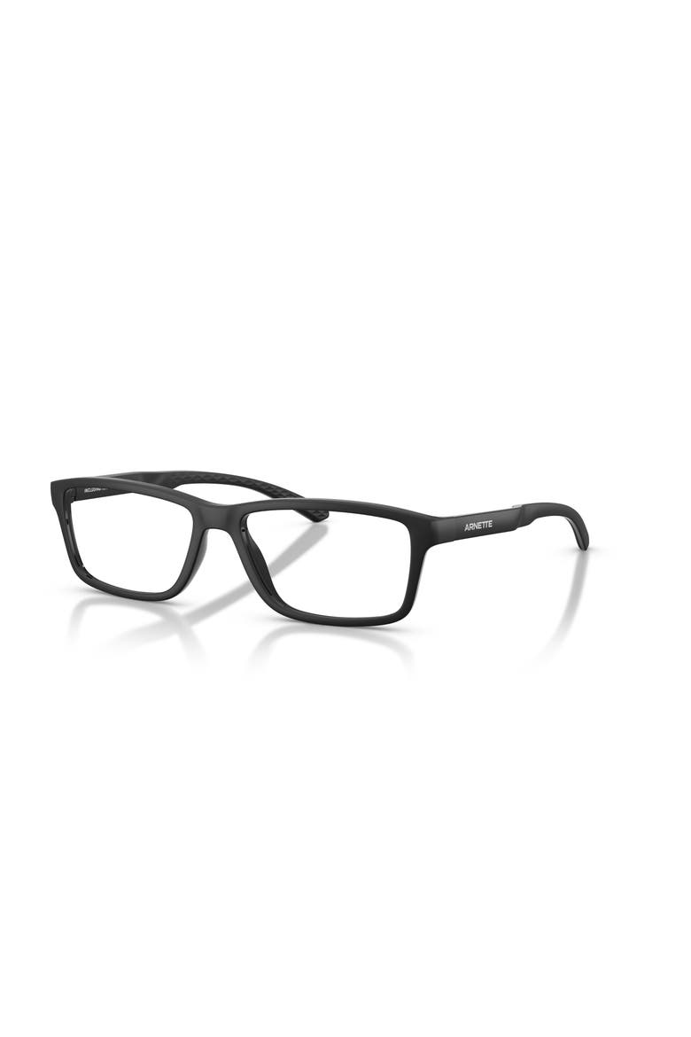 55mm Rectangle optical glasses, Main, color, Black