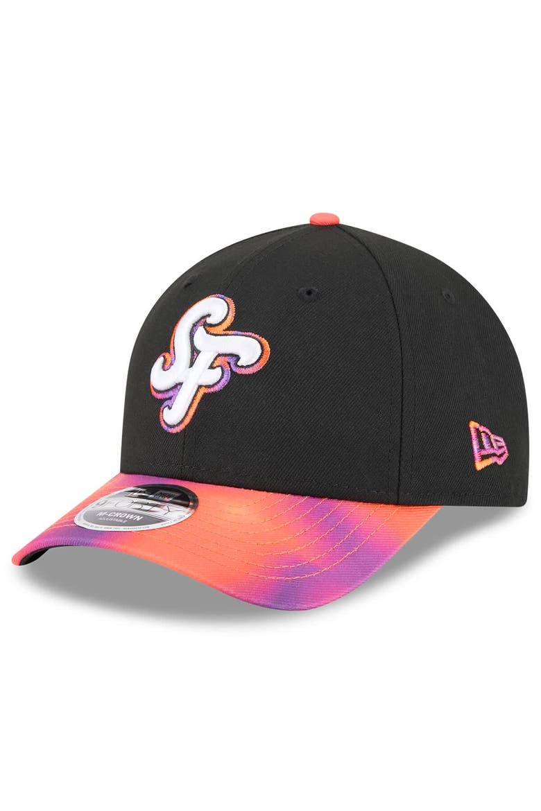 Men's New Era  Black/Orange San Francisco Giants 2025 City Connect 9FORTY M-Crown Adjustable Hat, Main, color, Black