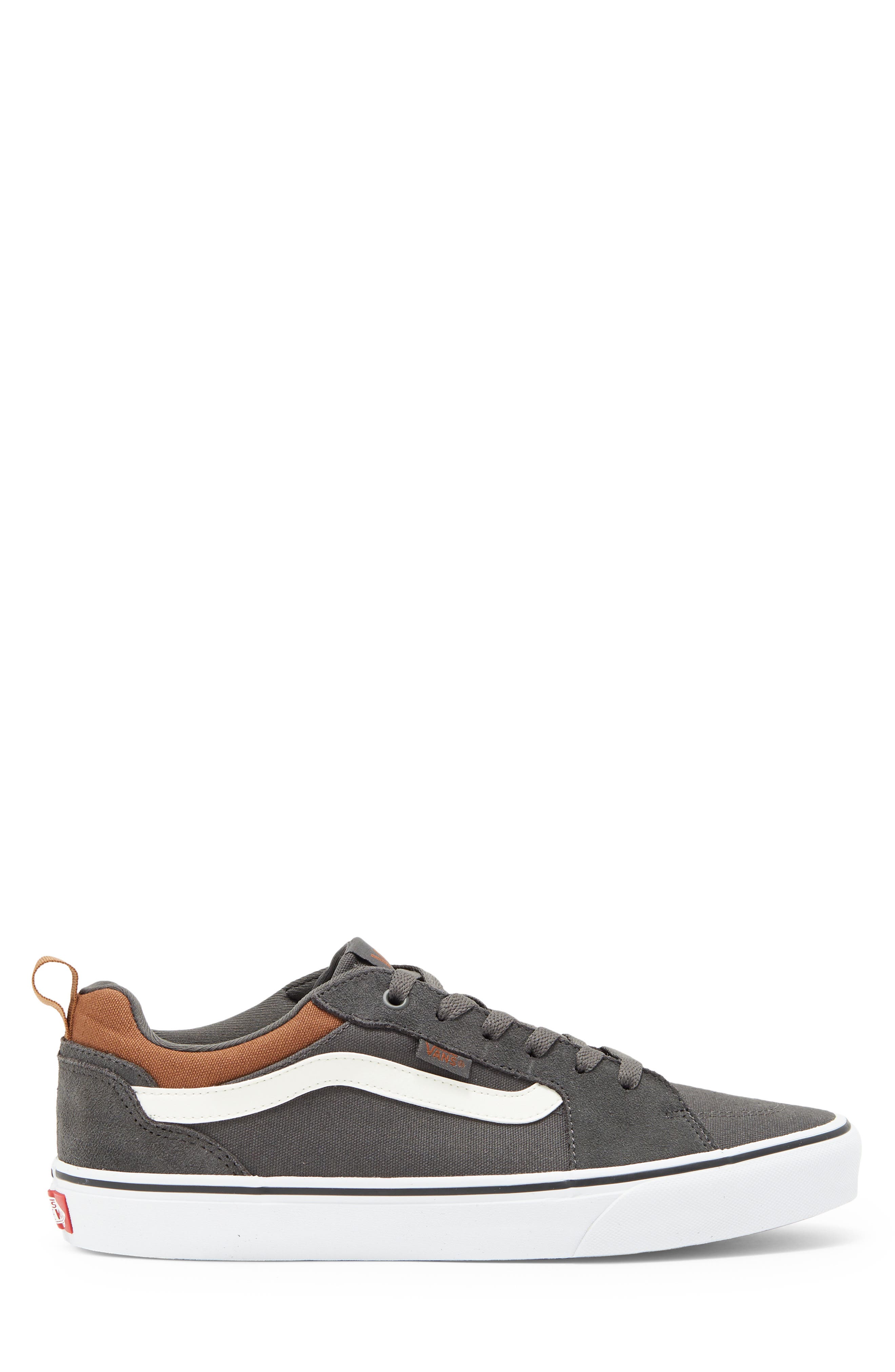 Filmore Low Top Sneaker, Alternate, color, SUEDE/ CANVAS DARK GREY/ WHITE