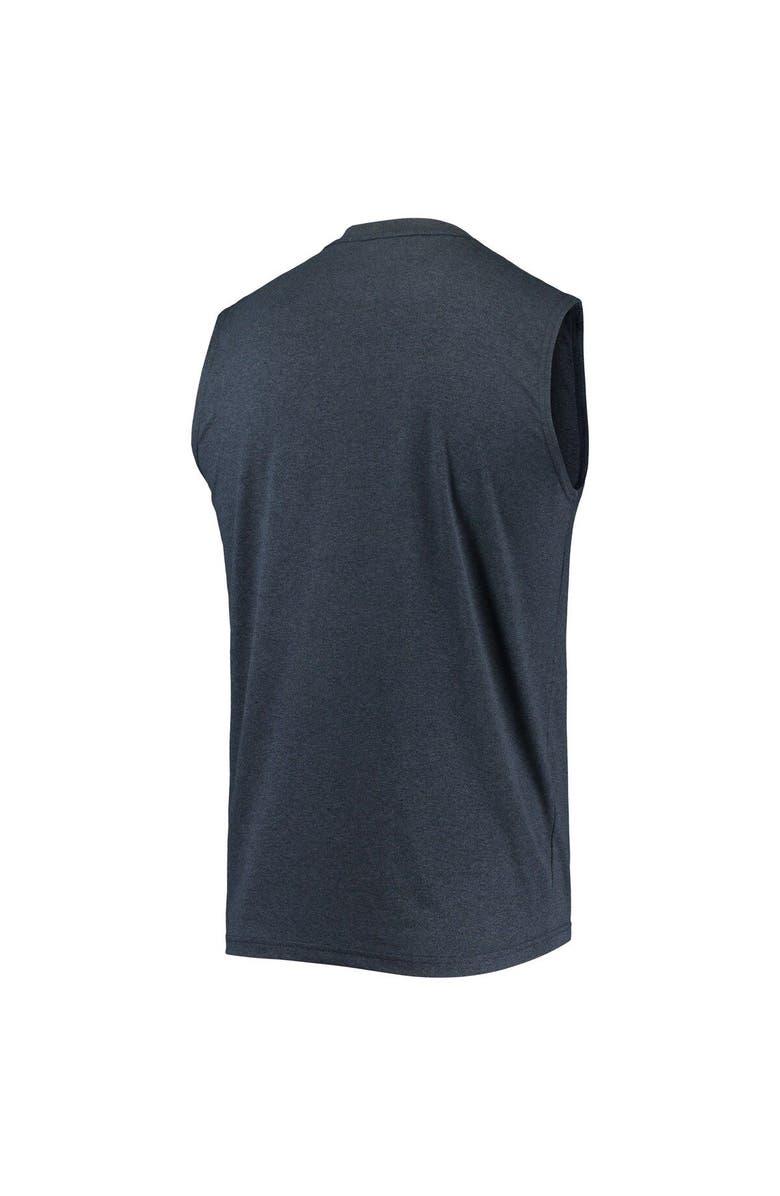 New Era Men's New Era Heathered Navy Milwaukee Brewers Muscle Tank Top, Alternate, color, Heather Navy