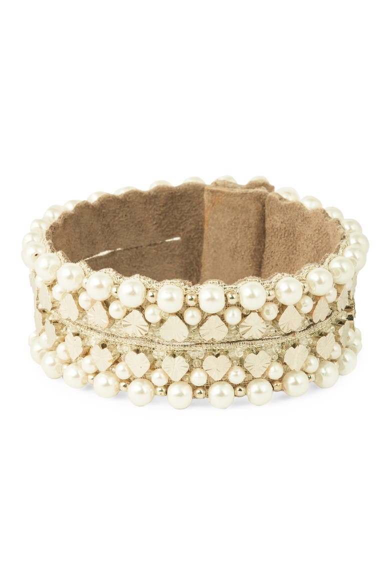 Hudson Bracelet, Main, color, SILVER/ WHITE