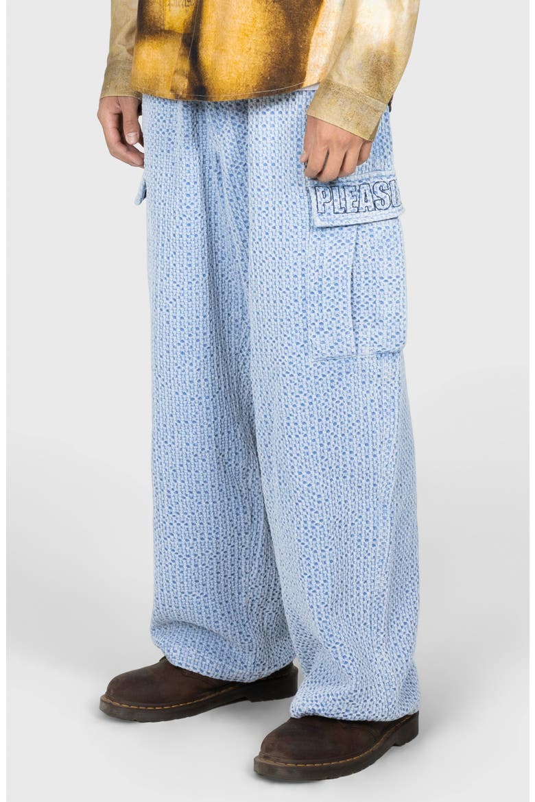 Cotton Knit Cargo Pants, Alternate, color, INDIGO