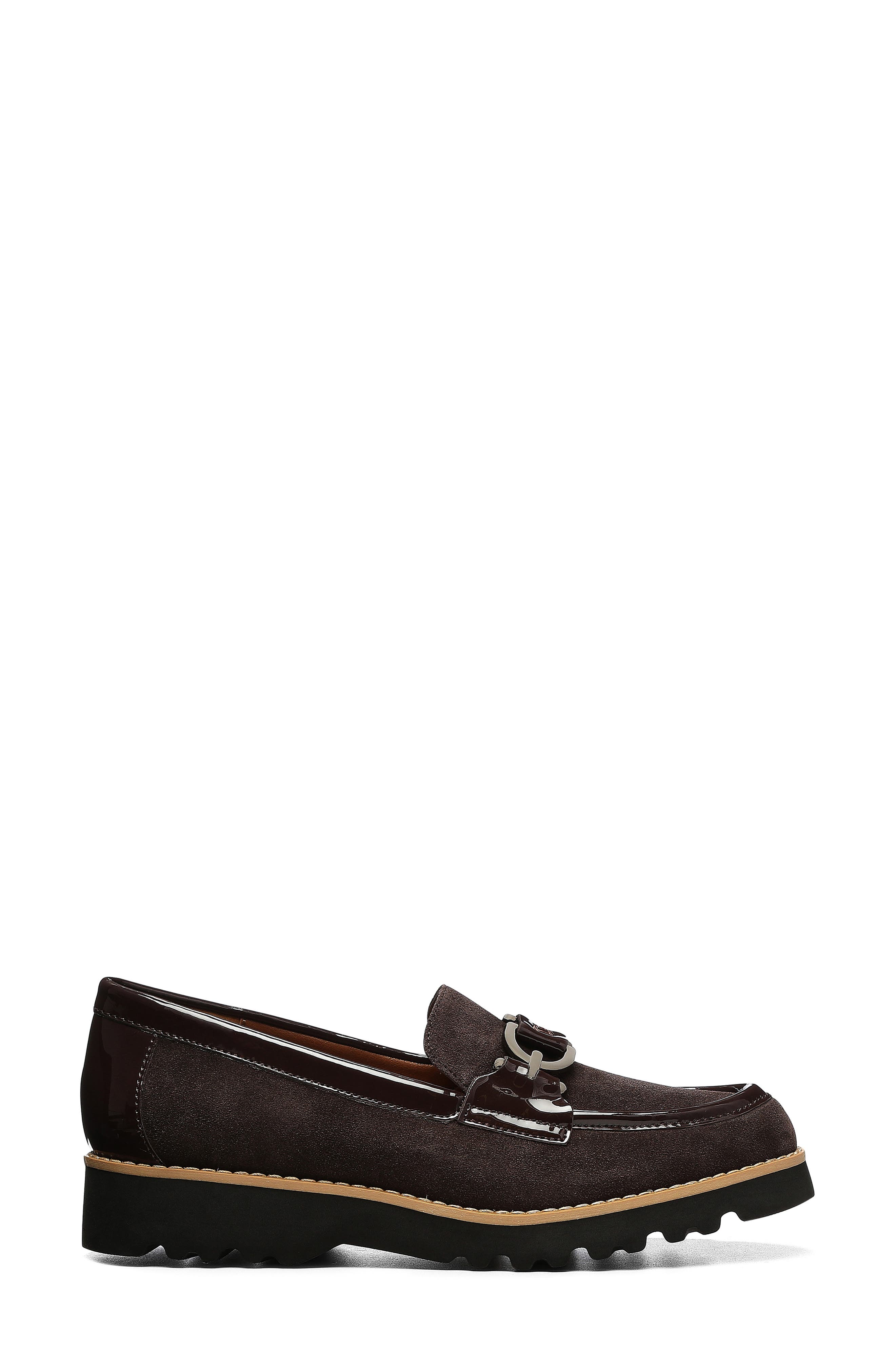 Donald Pliner Clio Slip-on Chunky Loafer, Alternate, color, Dark Brown