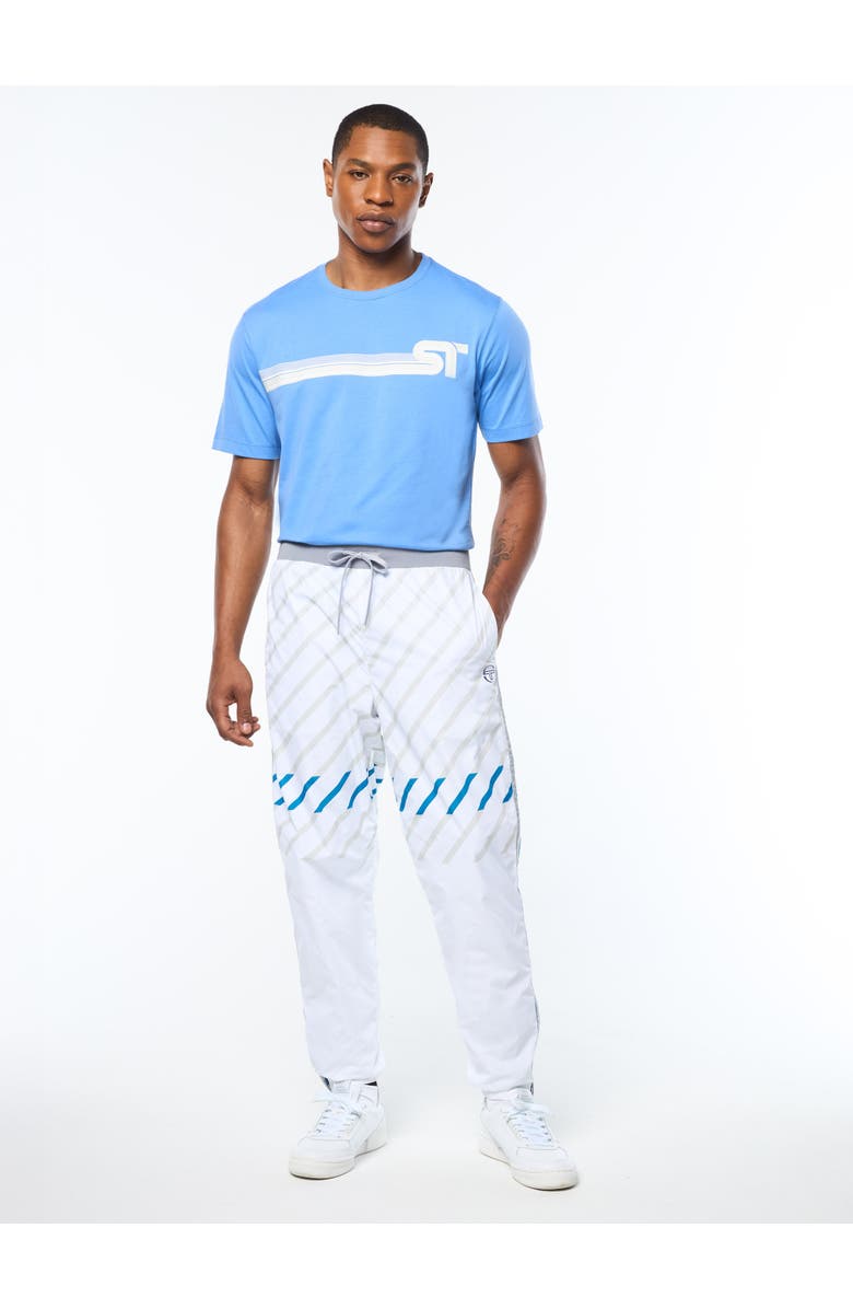 Sergio Tacchini Quadretto Track Pant, Alternate, color, Brilliant White