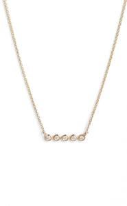 Dana Rebecca Designs Lulu Jack Bezel Diamond Bar Necklace