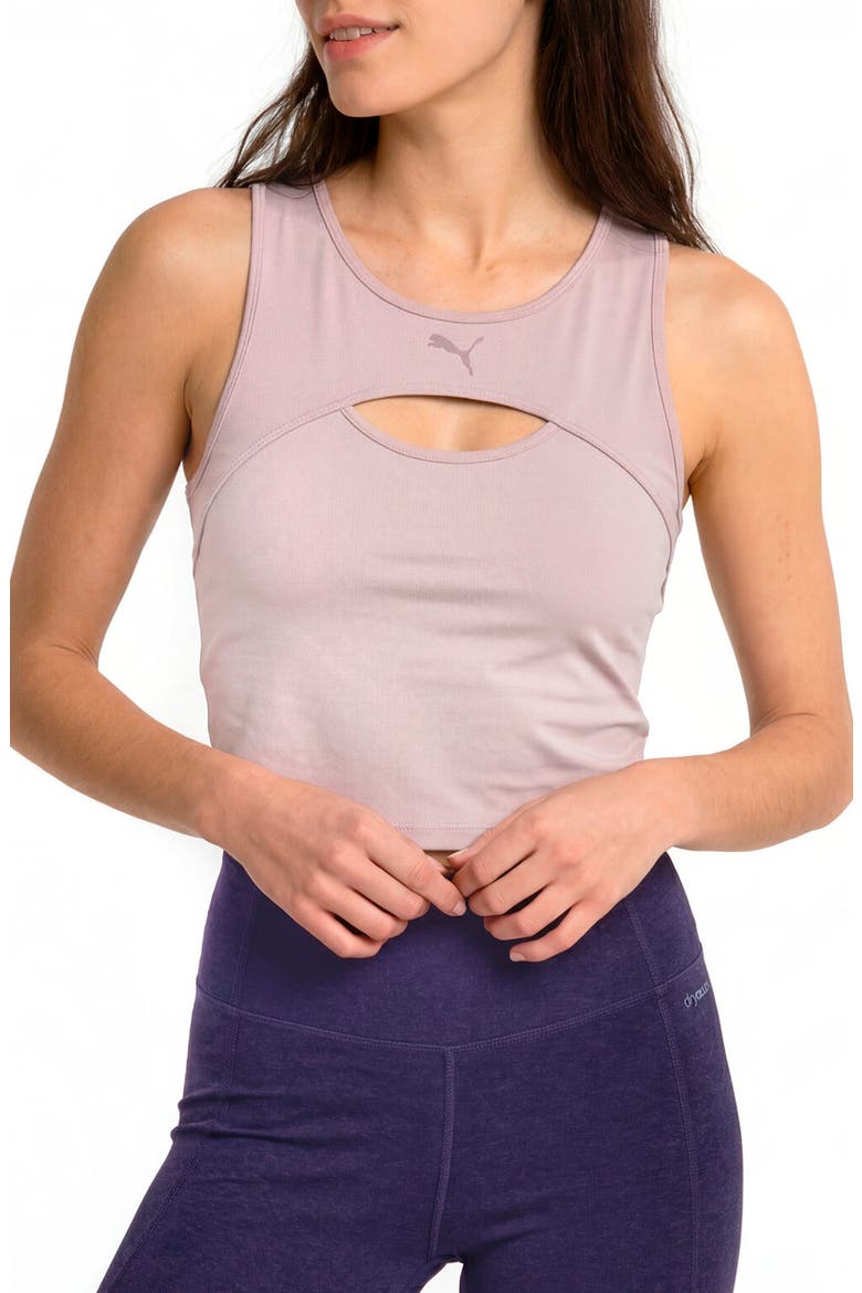 Shape Keyhole Performance Tank, Main, color, MISTY PINK