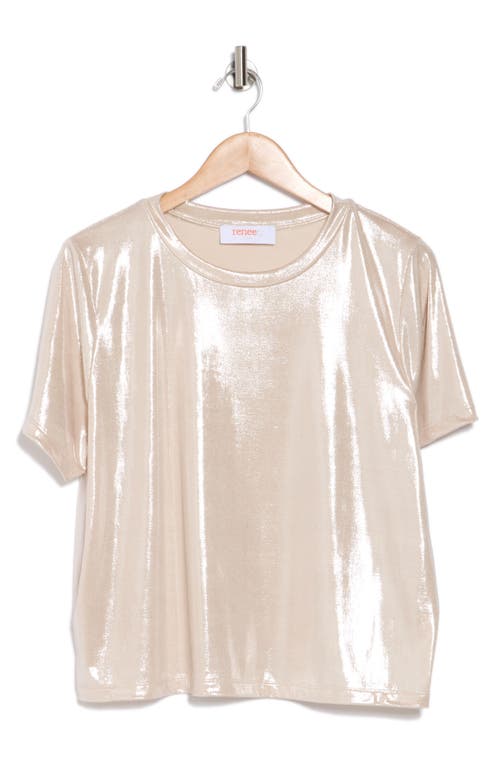 Renee C Metallic Crewneck T-shirt