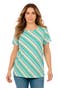  Turq Diagonal Stripe