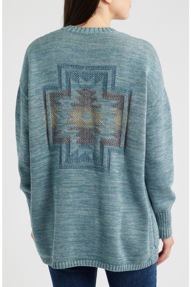Sierra Springs Open Front Cardigan, Alternate, color, SEA BLUE MIX