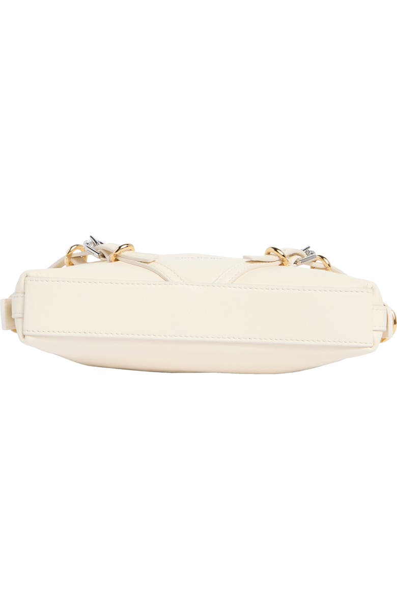 Givenchy Mini Voyou Leather Shoulder Bag, Alternate, color, White
