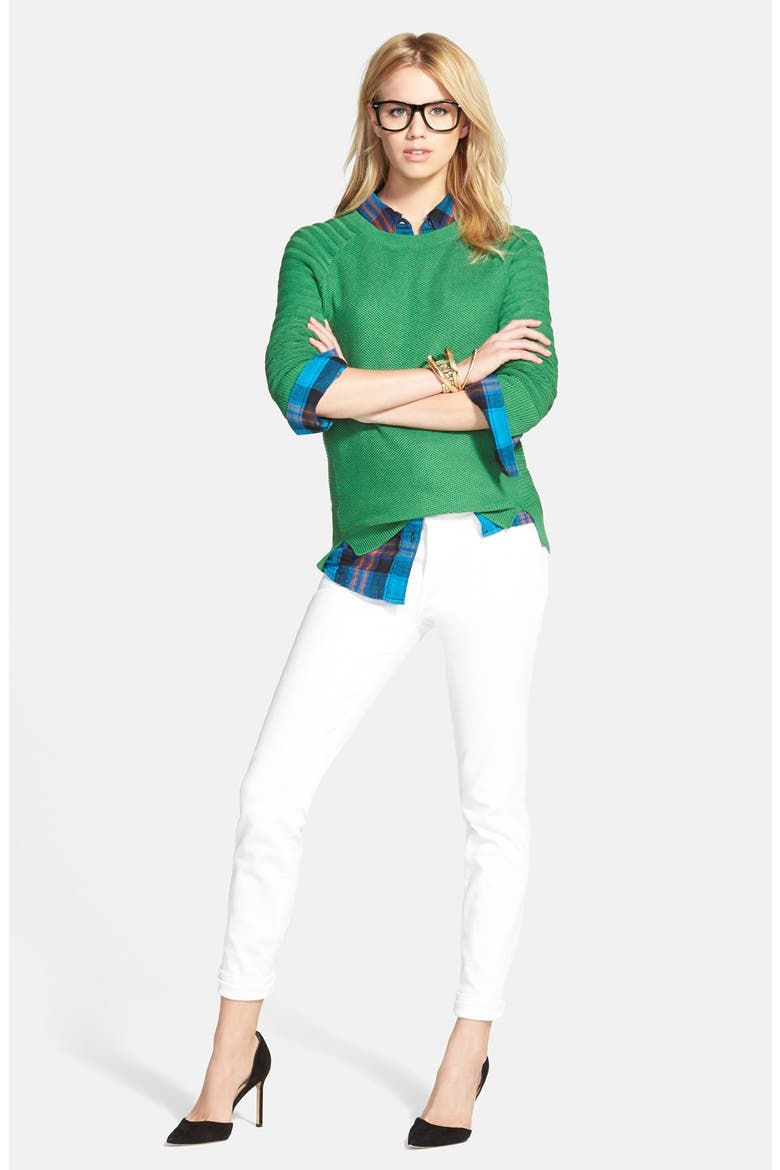 Treasure&Bond Skinny Jeans, Alternate, color, WHITE DENIM