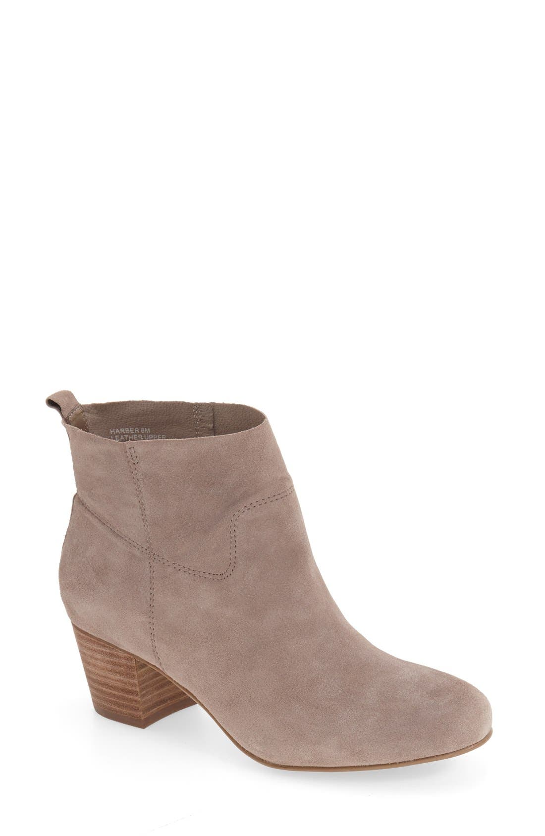 'Harber' Bootie, Main, color, TAUPE SUEDE