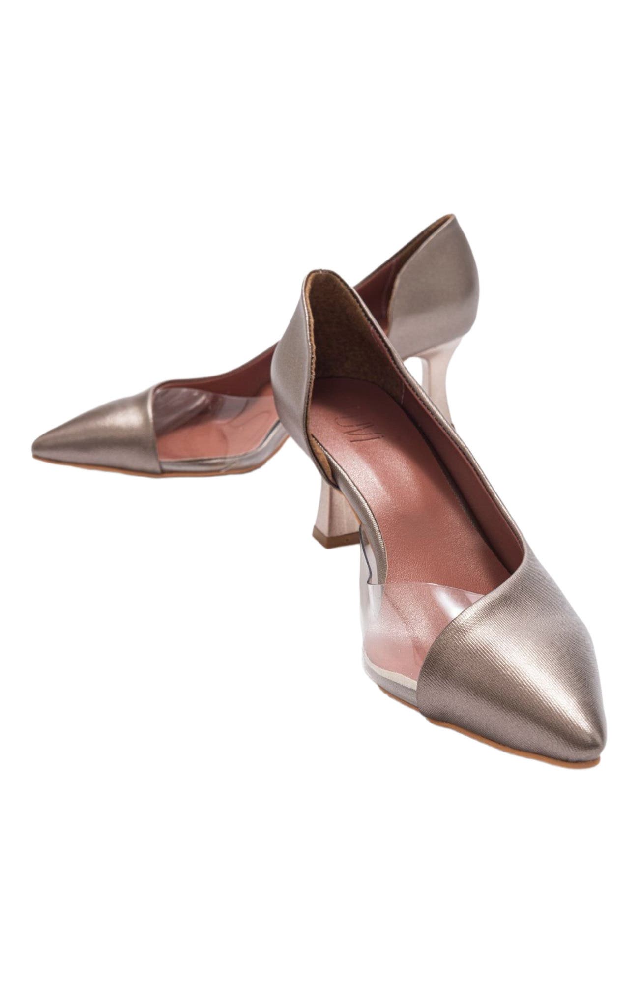Vera Pointed Toe Pump, Alternate, color, Copper Faux Leather