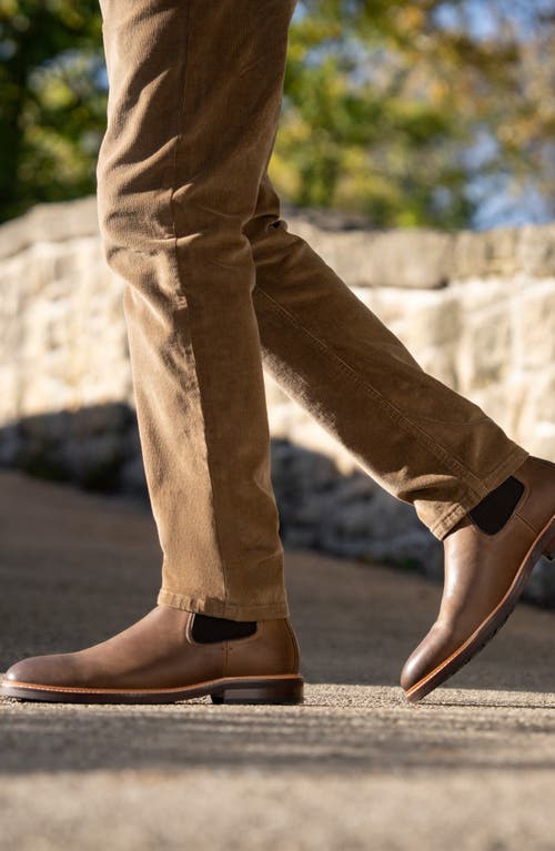 Florsheim Anthem Plain Toe Chelsea Boot In Brown