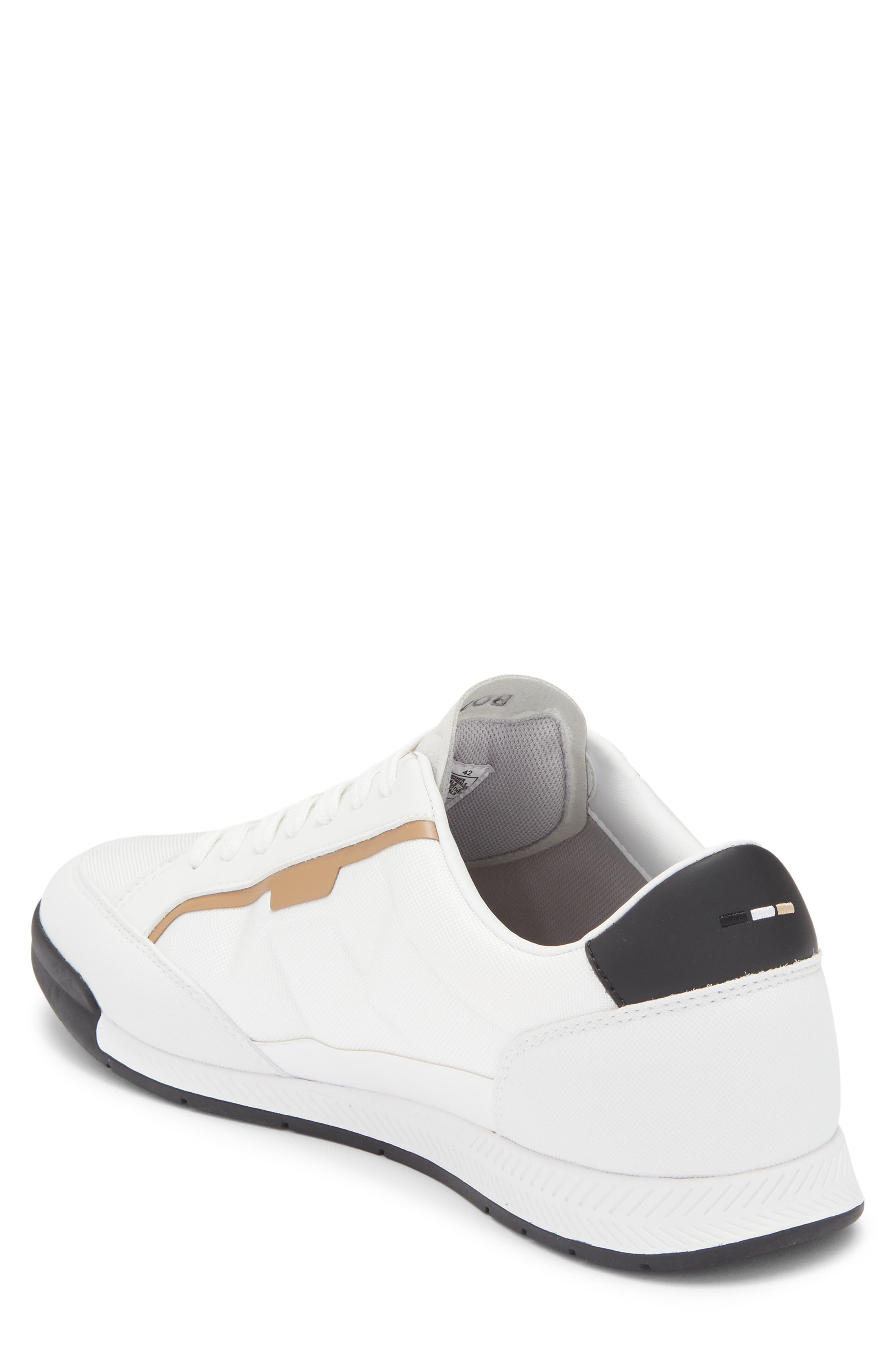 BOSS Low Top Sneaker, Alternate, color, White/ Brown
