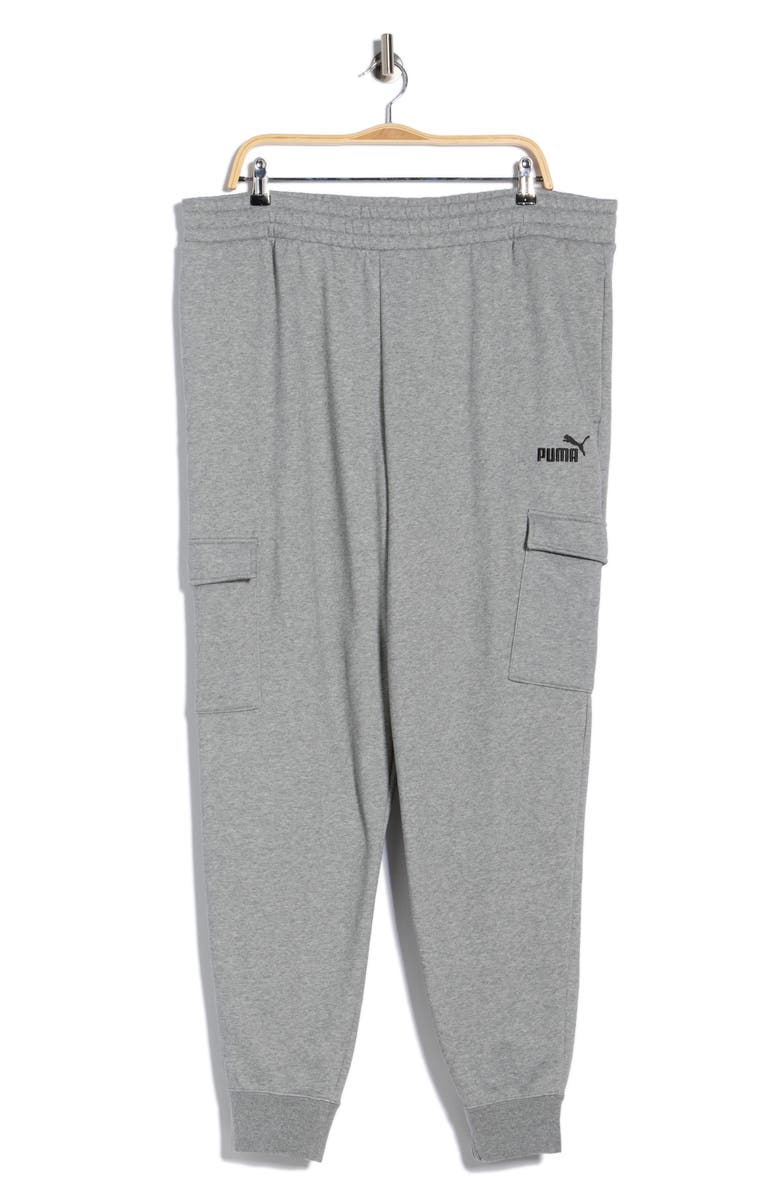 PUMA Essential No. 1 Logo Cargo Pants, Main, color, Medium Gray Heather