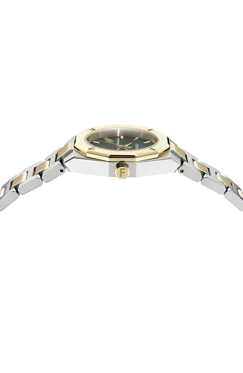 FERRAGAMO Edge Bracelet Watch, 28mm, Alternate, color, Two Tone