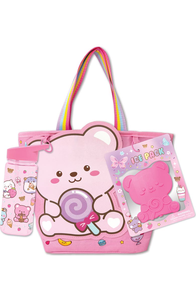 HOT FOCUS Kids' Critter Lunch Tote Set, Main, color, Multi Color