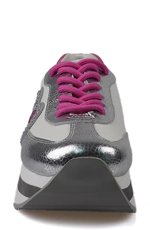 Candies Candie's Taffy Platform Sneaker In Silver