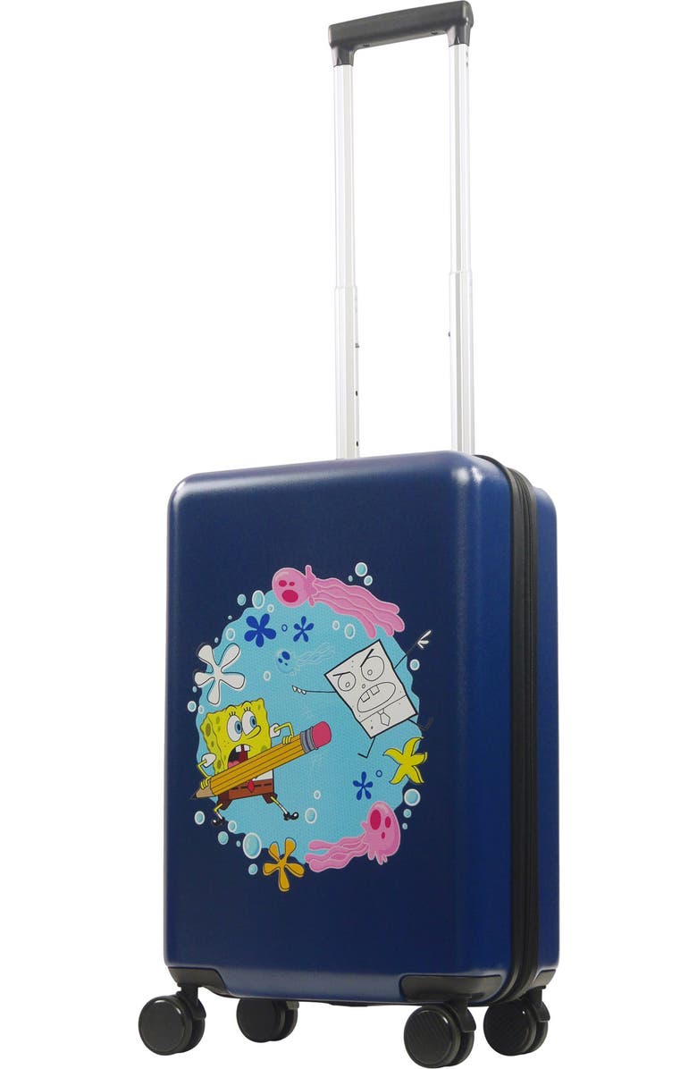 Ful Nickelodeon SpongeBob SquarePants 22.5" Carry-On Luggage, Main, color, Blue