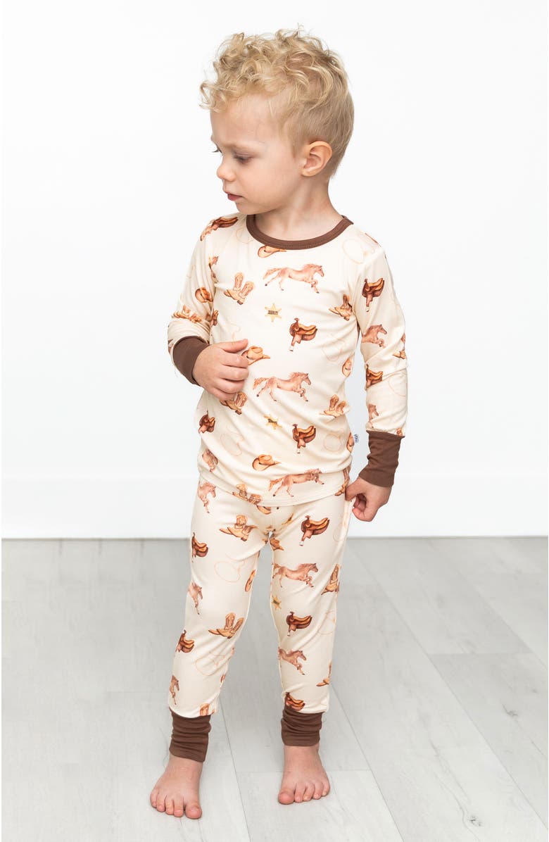 Laree + Co Paislee 2-Piece Long Sleeve Set, Alternate, color, Beige