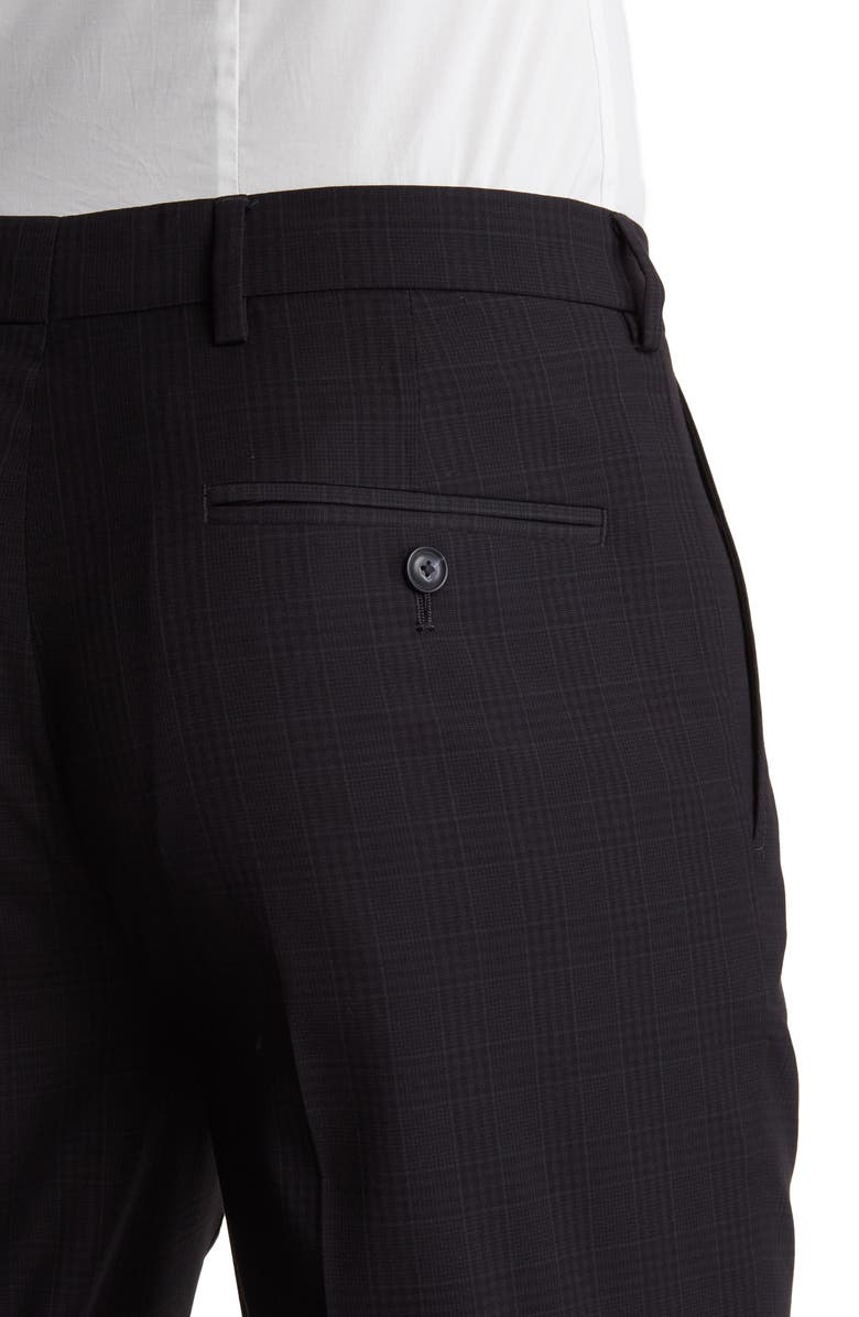 Vince Camuto Black Plaid Two Button Notch Lapel Suit, Alternate, color,