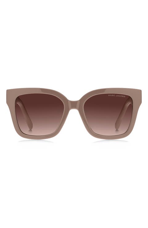 53mm Gradient Square Sunglasses