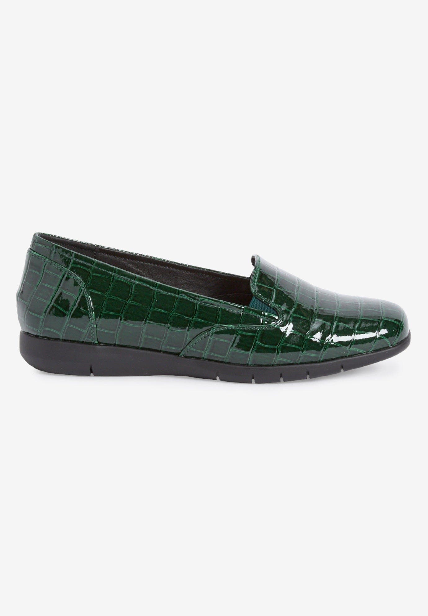 Comfortview The Leisa Slip On Flat, Alternate, color, Emerald
