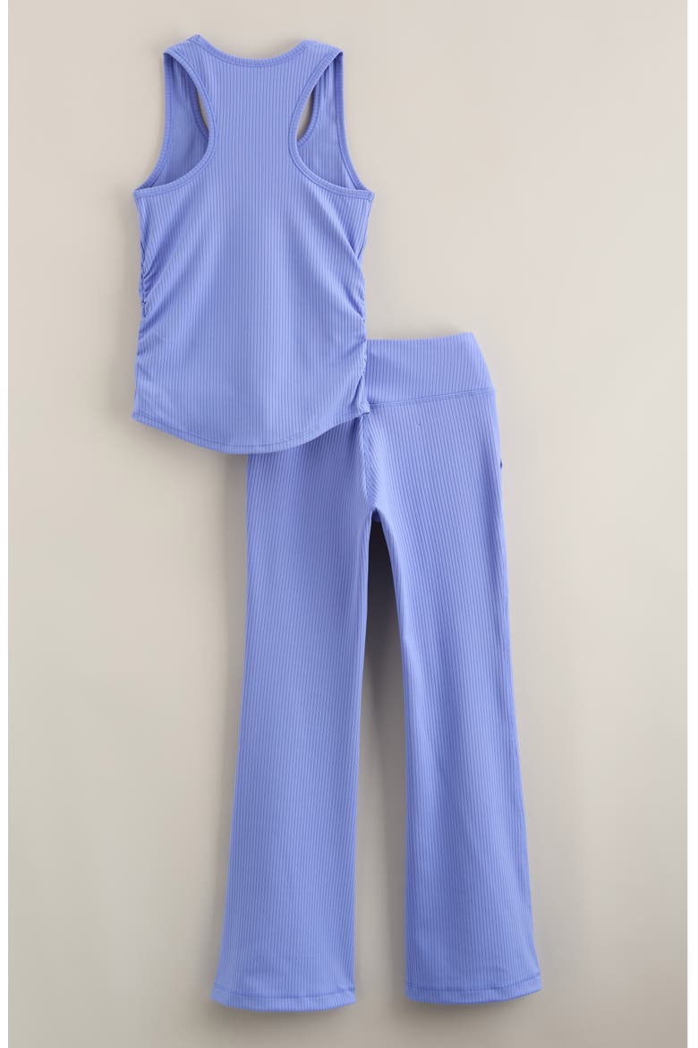 Kids' On Pace Rib Tank & Pants Set, Alternate, color, BLUE PERSIA