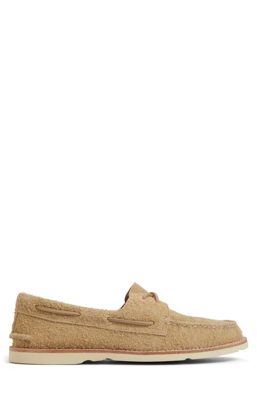 Sperry Authentic Original 2-eye Ripple Boat Shoe In Sand