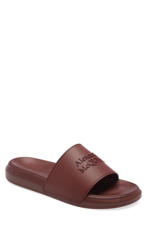 Alexander McQueen Hybrid Logo Slide Sandal (Men)