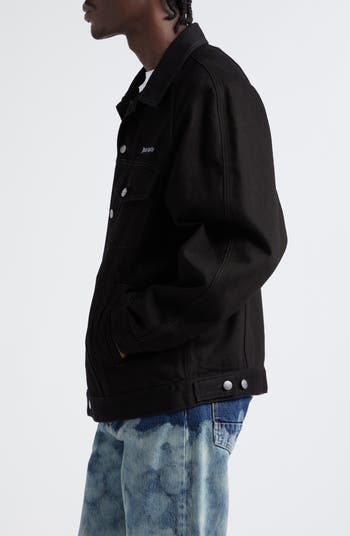 Palm Angels Embroidered Logo Denim Jacket | Nordstrom