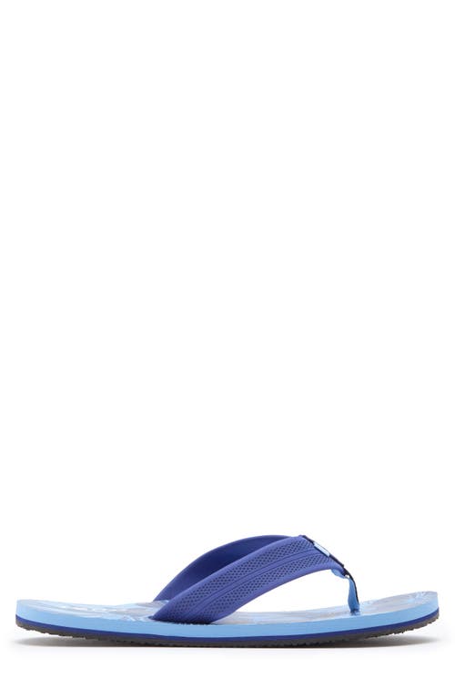 Izod Floral Flip Flop In Navy