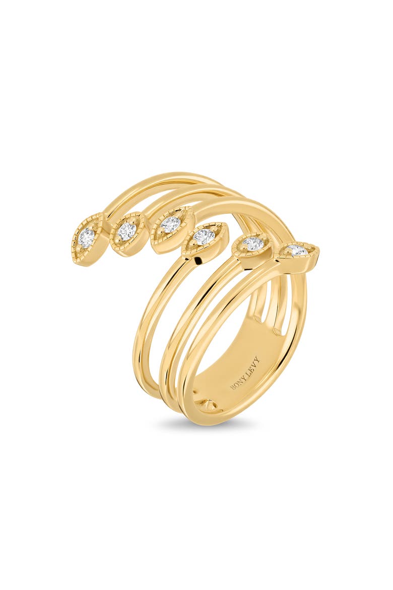18K Gold Icon Diamond Stackable Ring (Online Trunk Show), Alternate, color, 18K YELLOW GOLD/ DIAMOND
