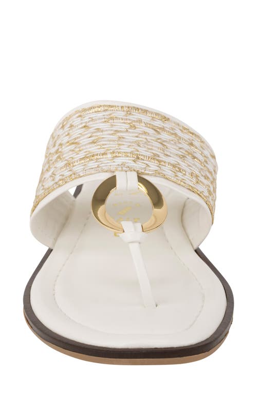 Italian Shoemakers Schunyler Sandal In White