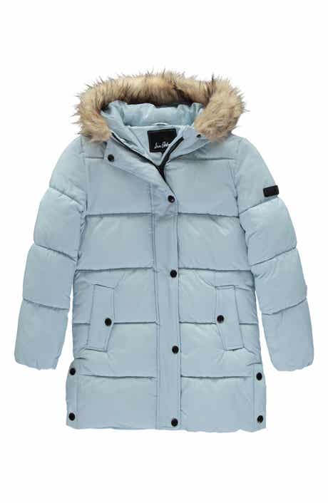 Sam Edelman Kids' Faux Fur Trim Puffer Jacket