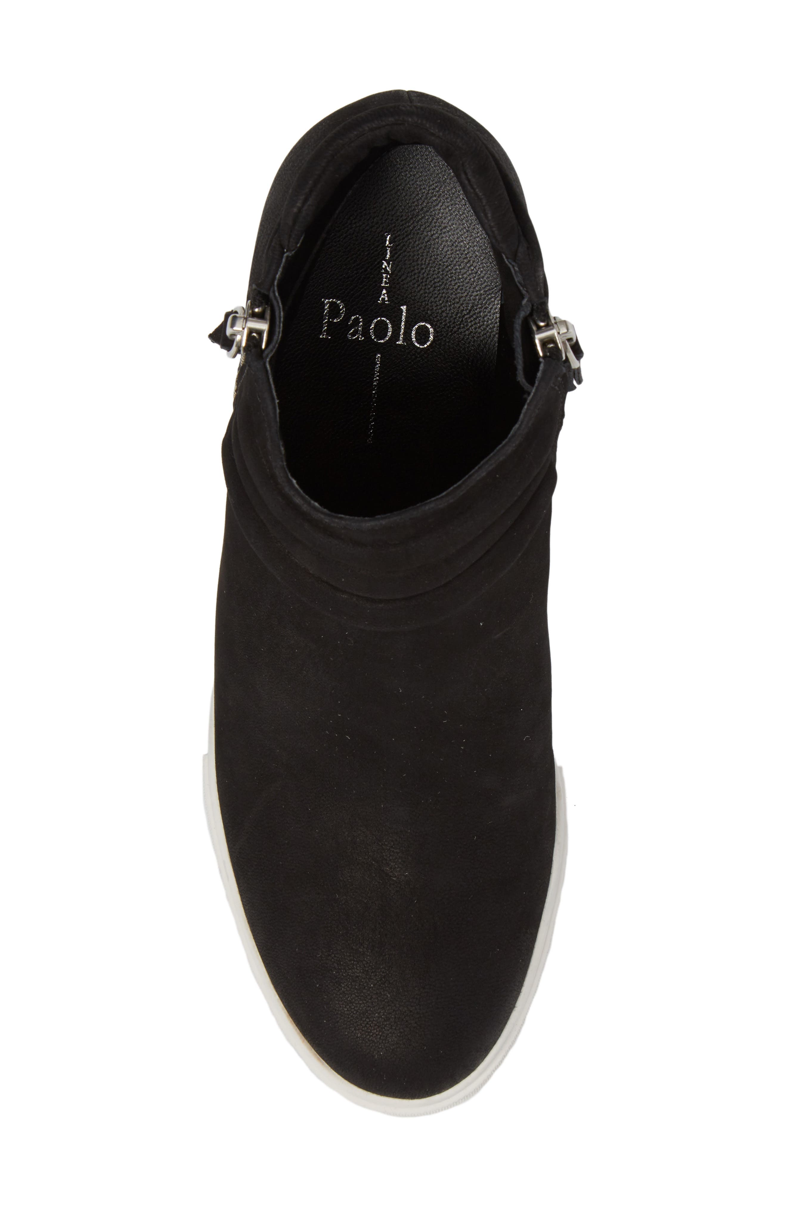 Linea Paolo Frieda Wedge Bootie, Alternate, color, Black Leather