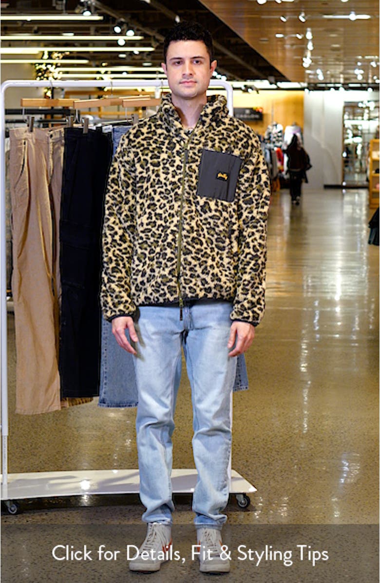 Leopard Print Faux Shearling Jacket, sales video thumbnail