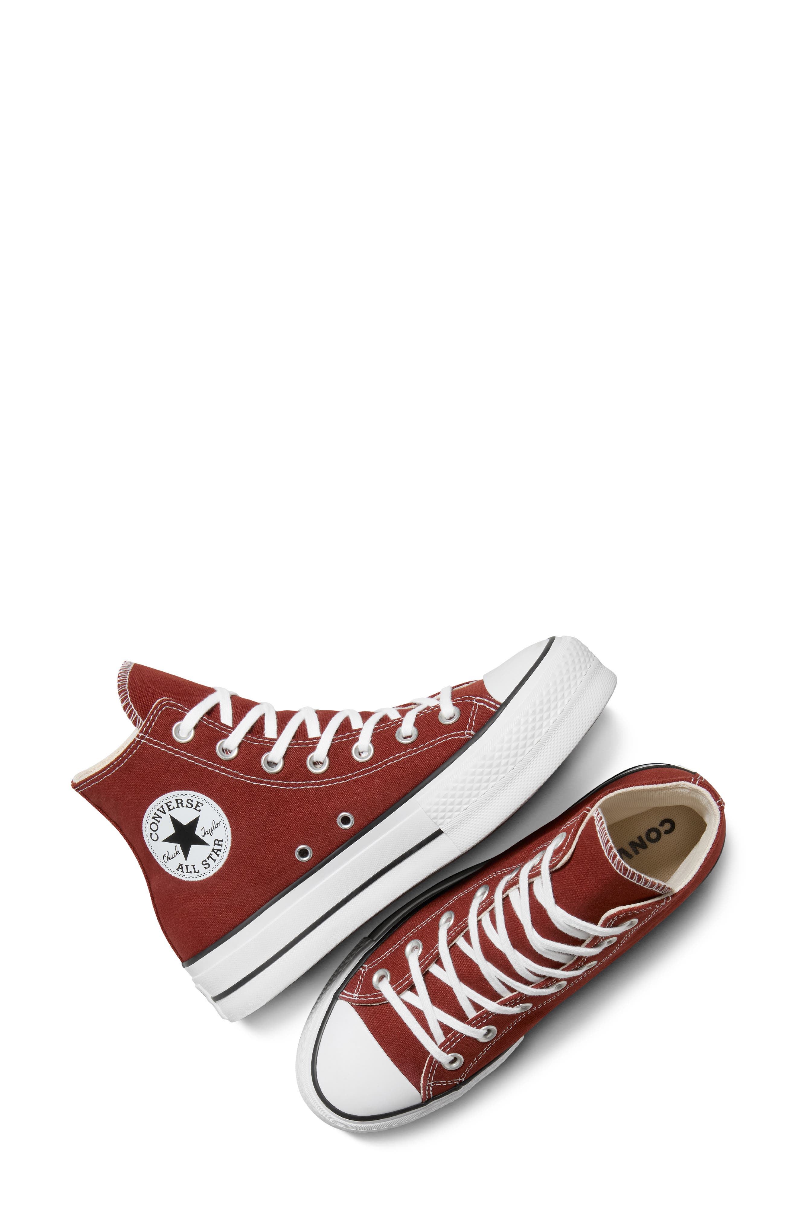 Converse Chuck Taylor All Star Lift High Top Platform Sneaker, Alternate, color, Rottin Apple/ White/ Black