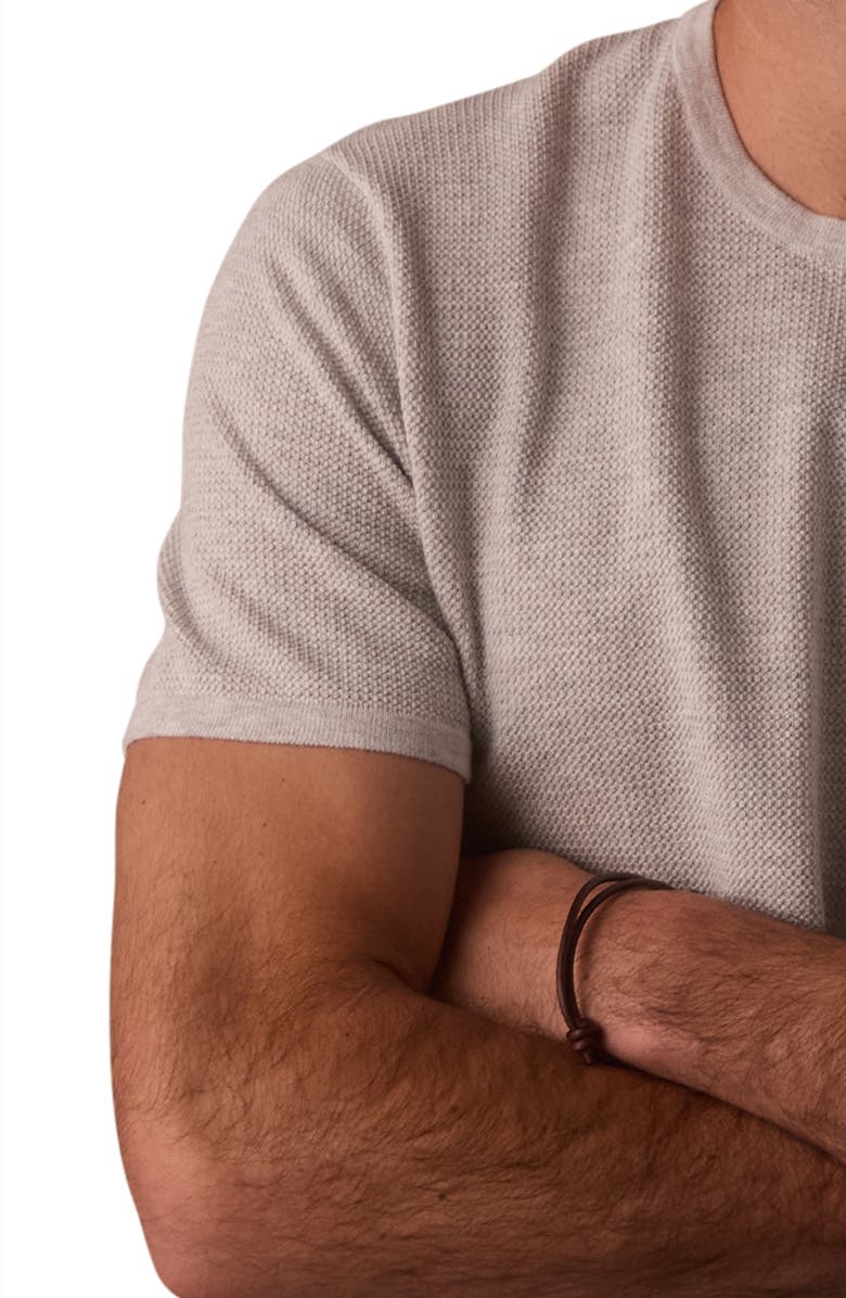 The Normal Brand Driftknit Short Sleeve Sweater, Alternate, color, Stone