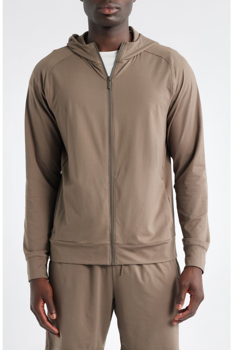 Live In Performance Zip Hoodie, Alternate, color, BROWN MOREL