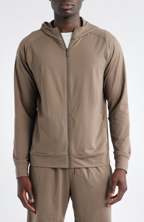 Zella Live In Performance Zip Hoodie In Brown