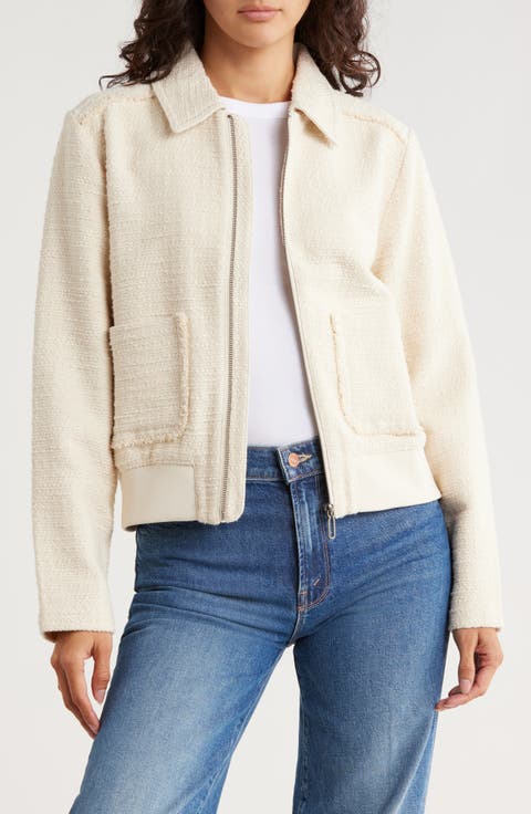 Textured Bomber Jacket