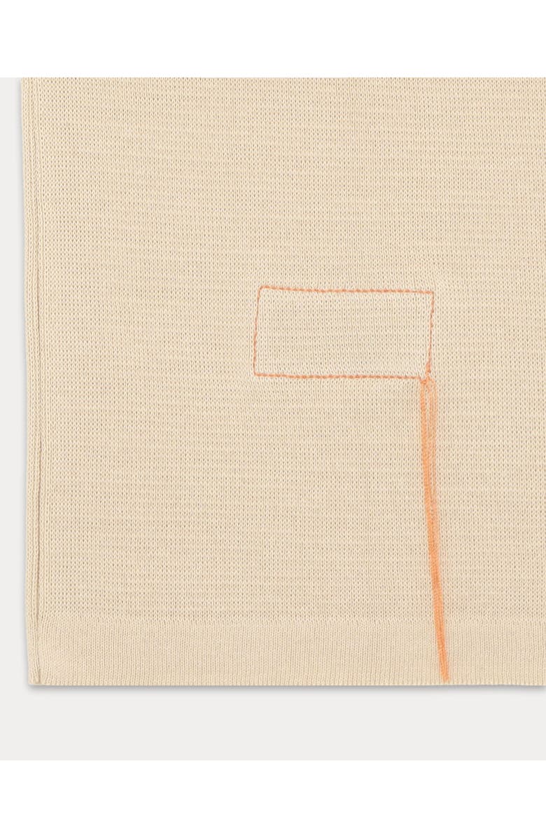 Fortela Adrien V-Neck Cotton Polo, Alternate, color, Ecru