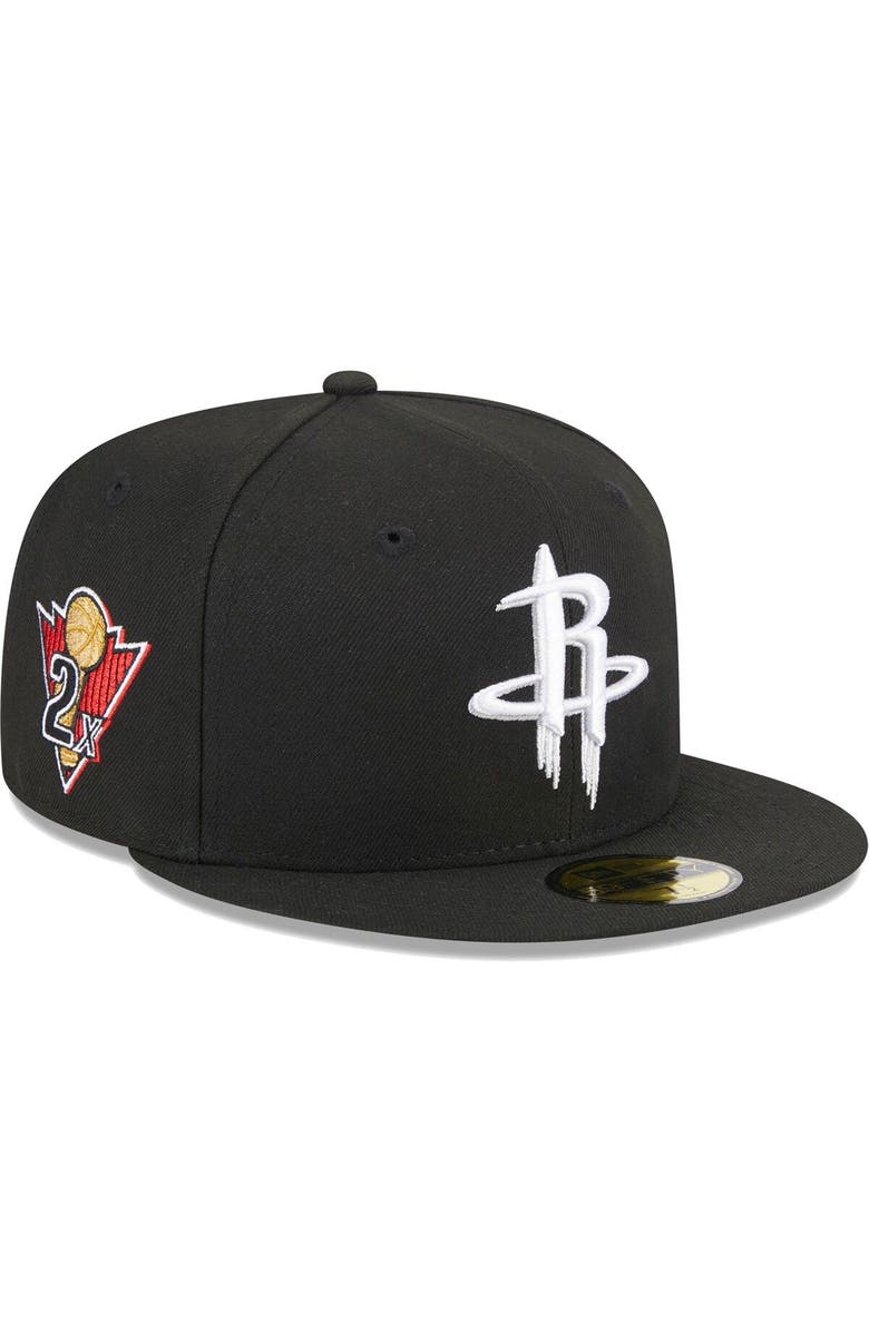 Houston Rockets Patch New Era Men's New Era Black Houston Rockets 2-Time Champions ...